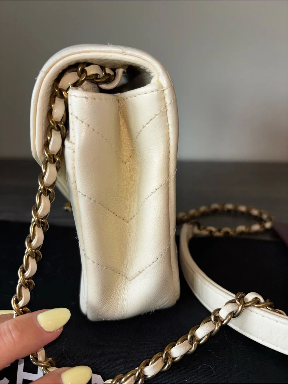 CHANEL classic chevron